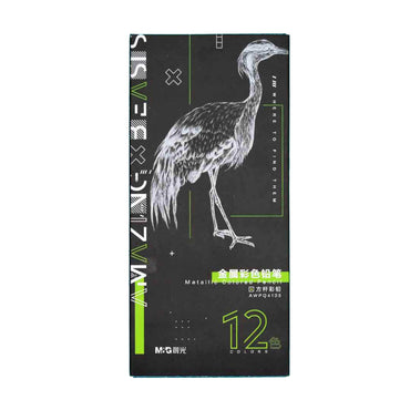 M&G Metallic Colored Pencil Pack Of 12 AWPQ 4105 The Stationers
